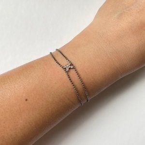 Letter K Monogram Chain Bracelet